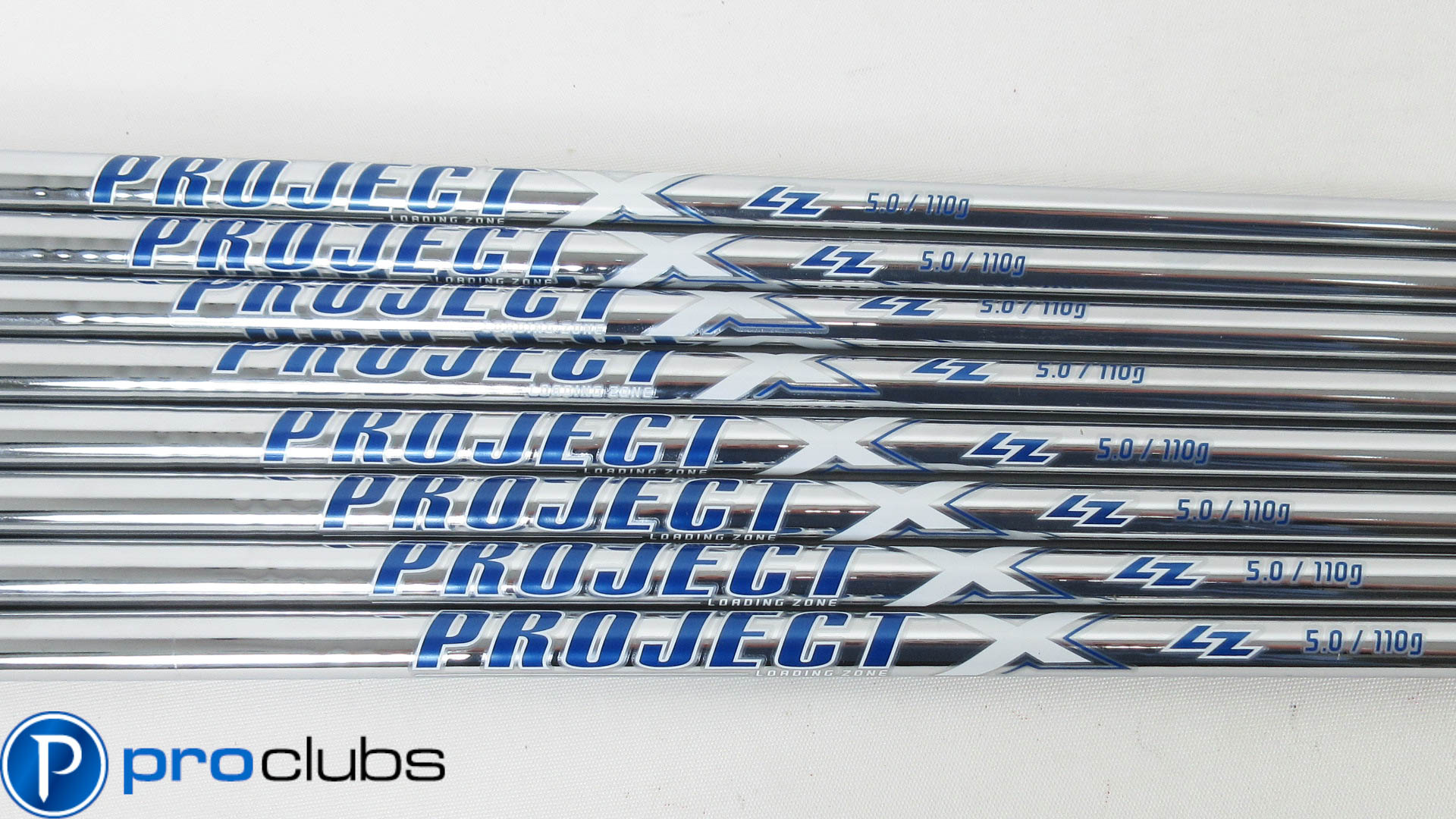 NEW PROJECT X LZ 110G 5.0 REGULAR FLEX STEEL IRON SHAFTS (3